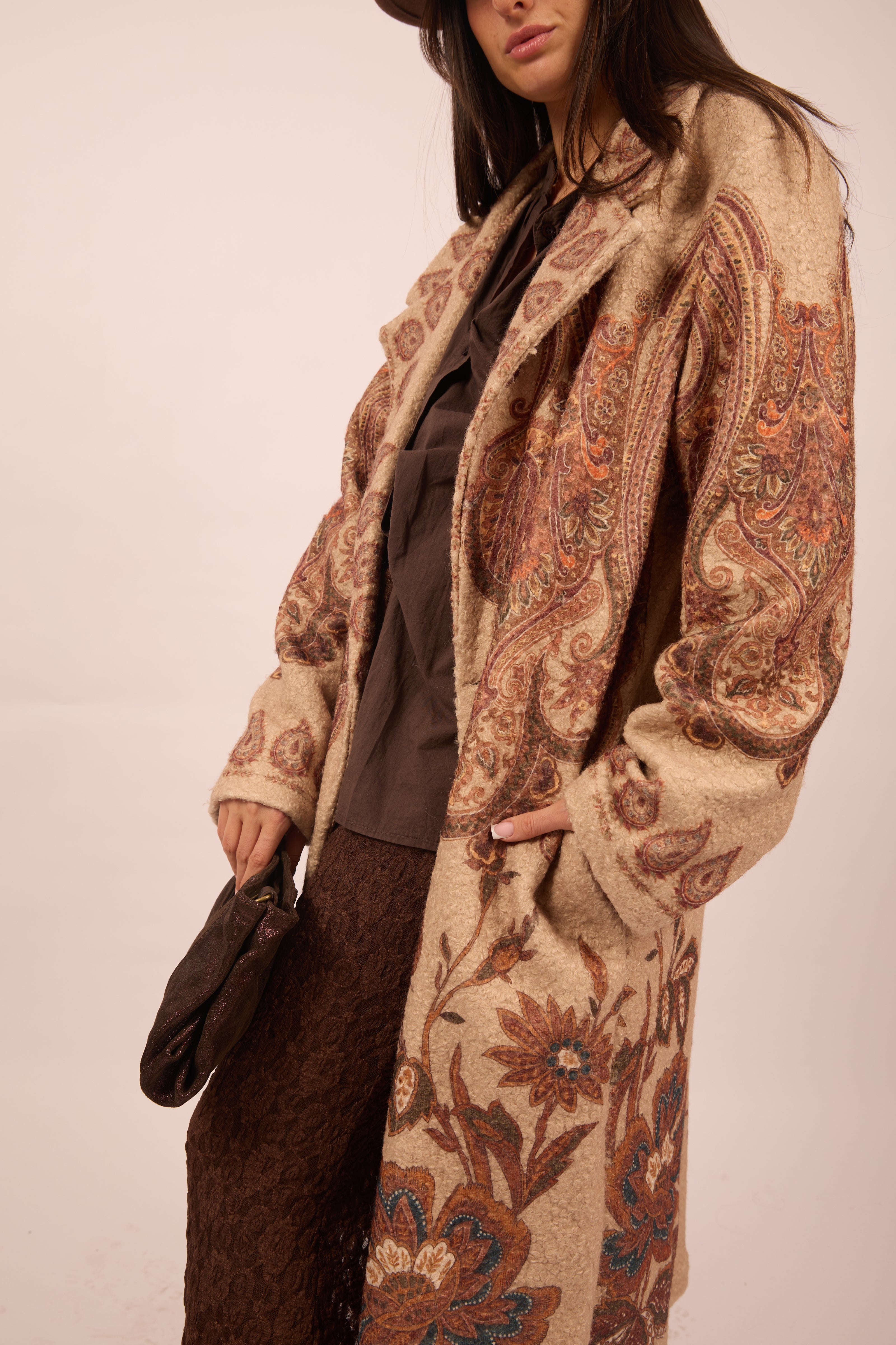 Anabelle Paisley Long Coat