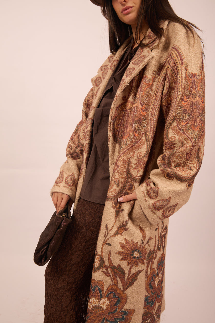 Anabelle Paisley Long Coat