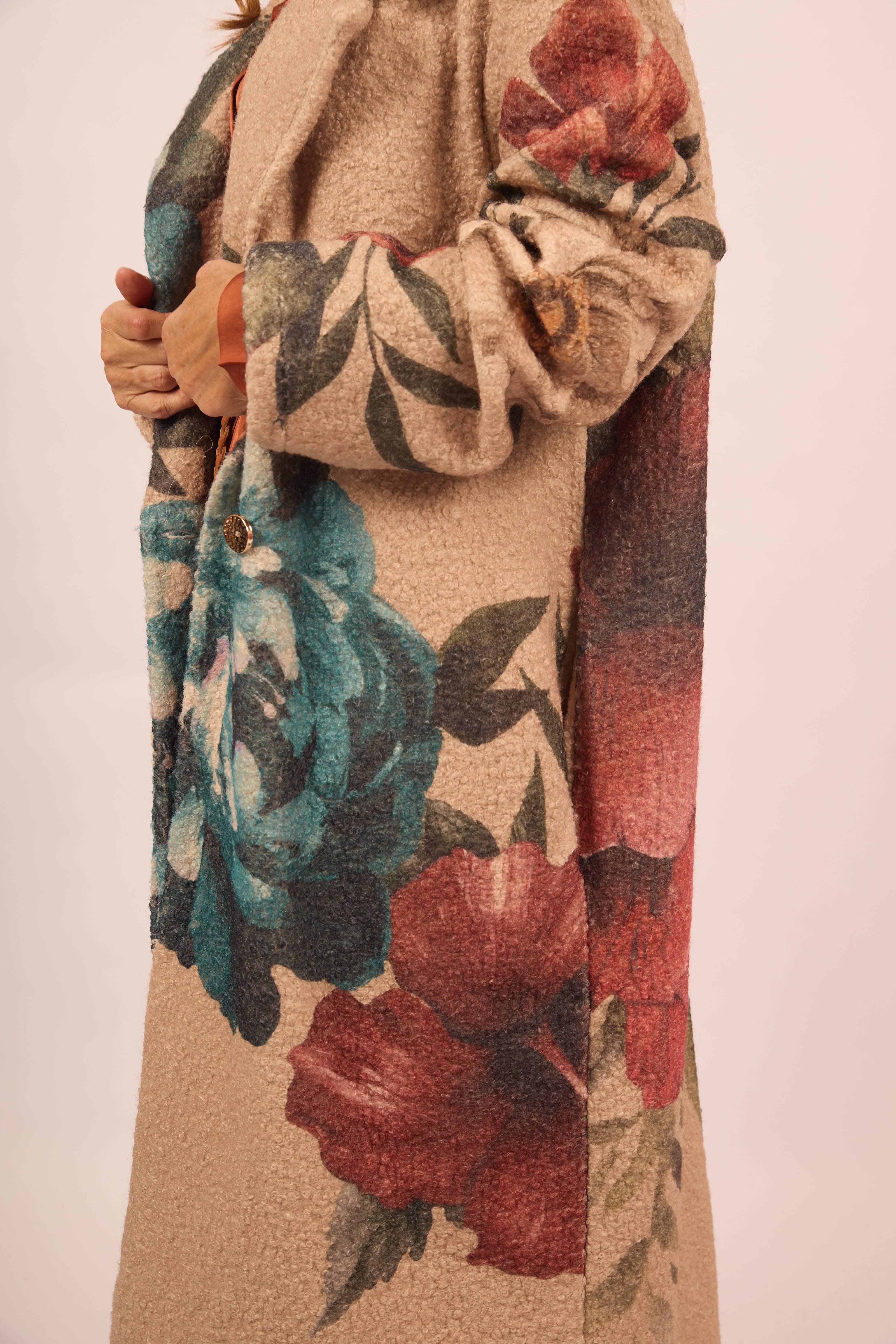 Amandine Floral Tapestry Long Coat