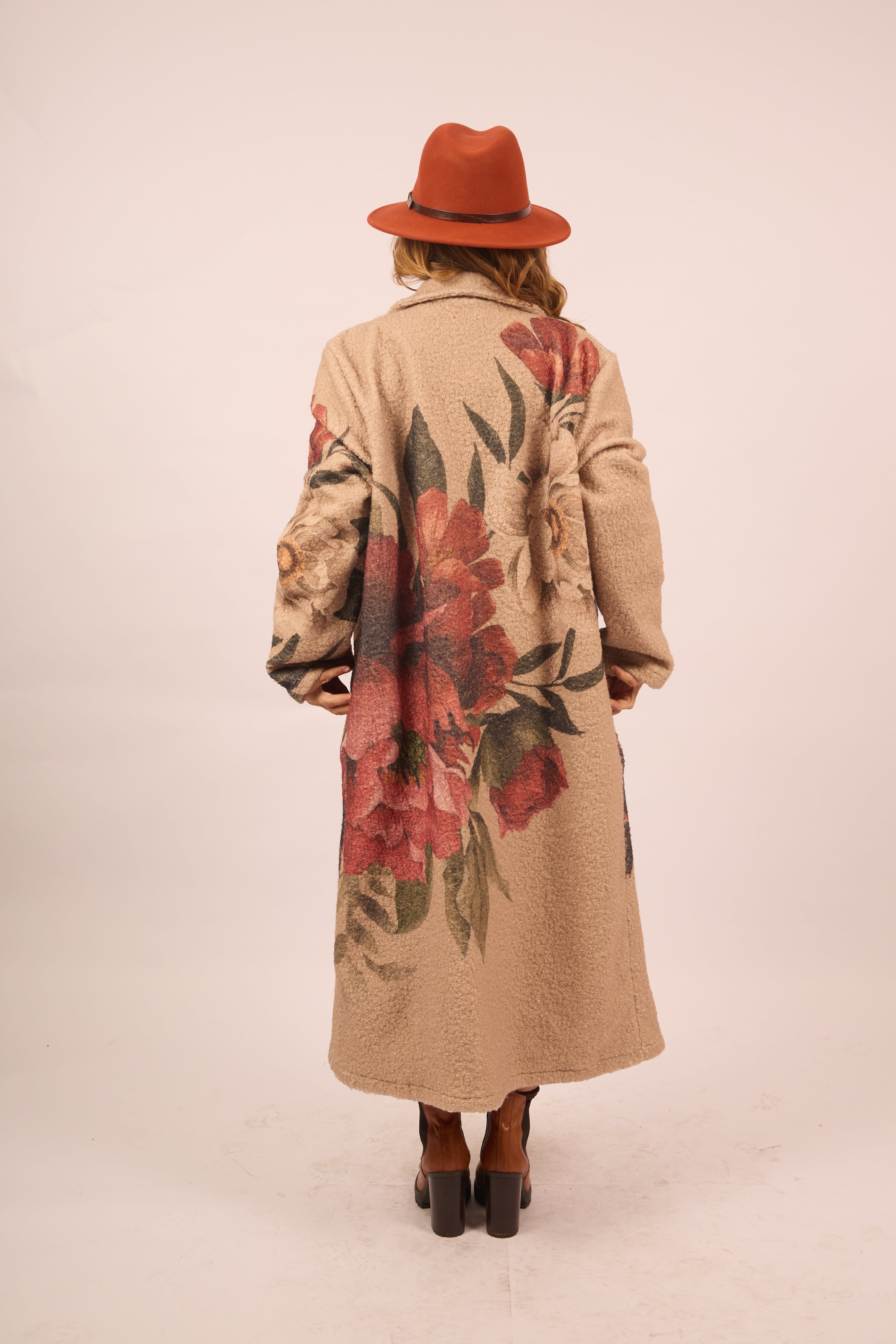 Amandine Floral Tapestry Long Coat