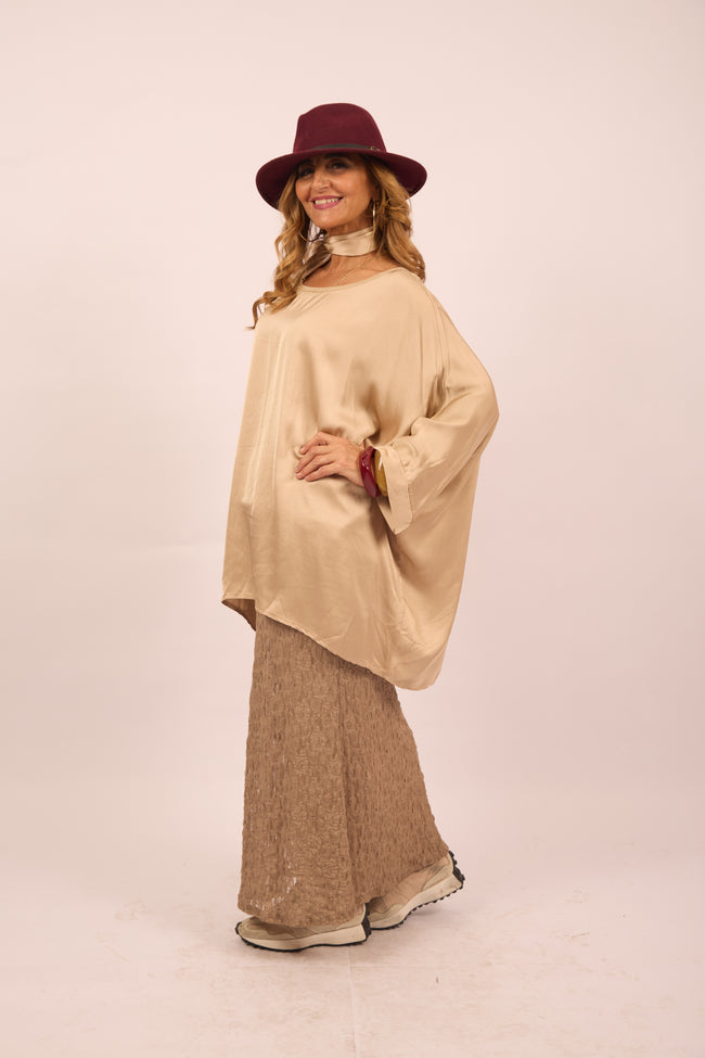 Lina Textured Maxi Skirt