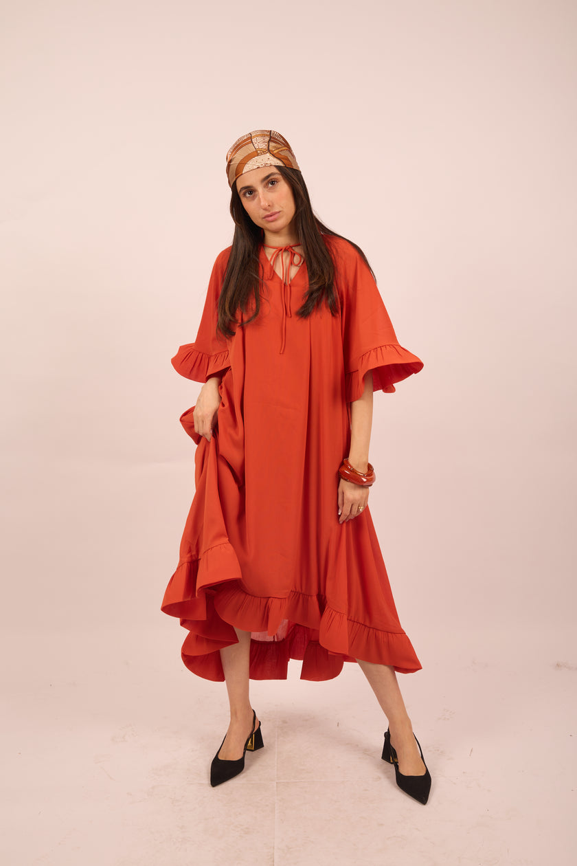 Nora Ruffle Dress