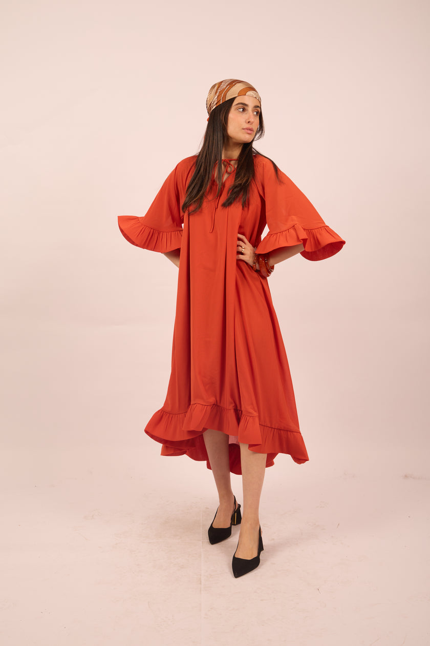 Nora Ruffle Dress