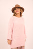 Sarit Soft Boucle Oversized Sweater – Pink