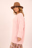 Sarit Soft Boucle Oversized Sweater – Pink