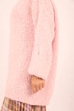 Sarit Soft Boucle Oversized Sweater – Pink