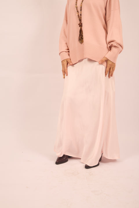Ella Satin Modest Maxi Skirt