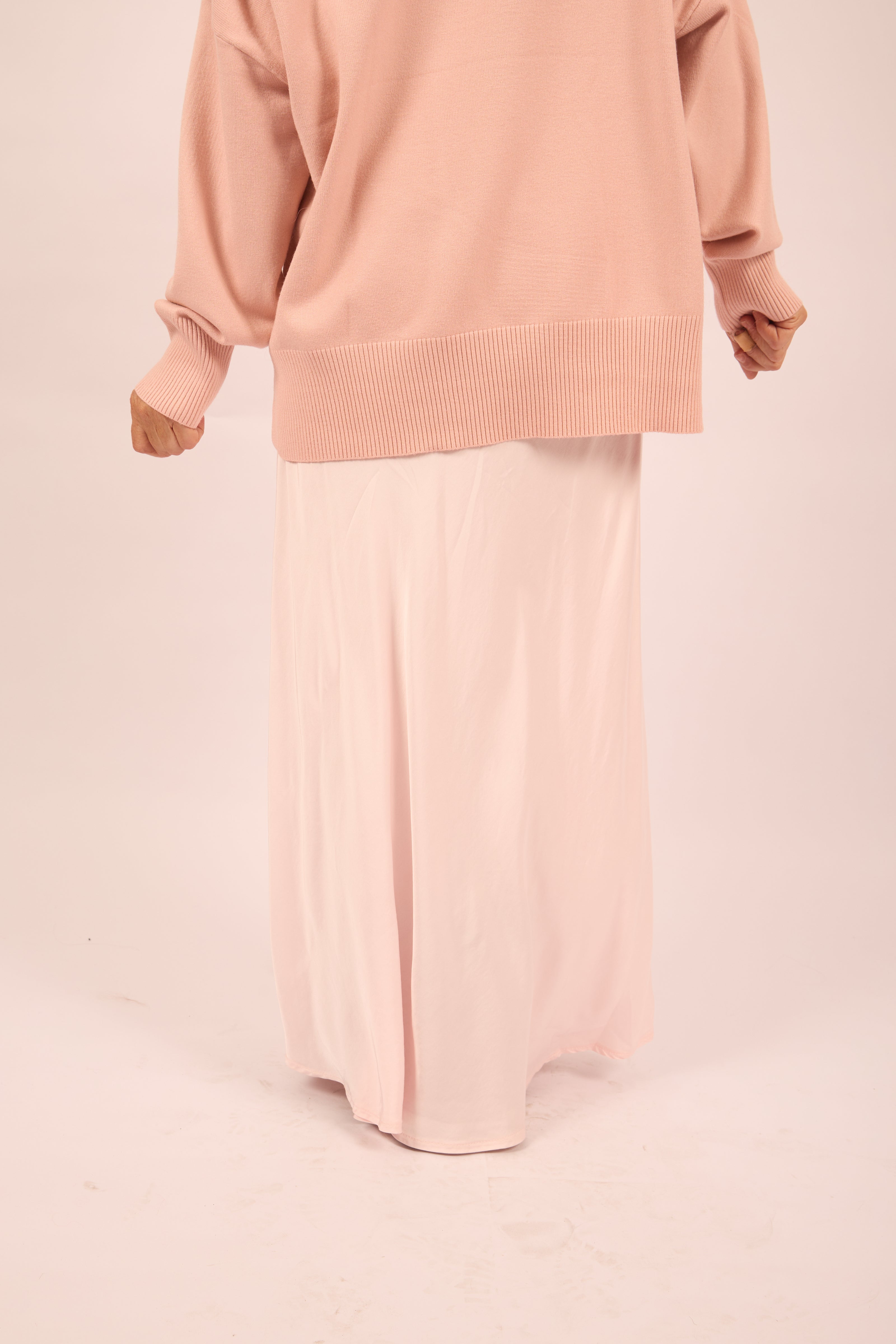 Ella Satin Modest Maxi Skirt