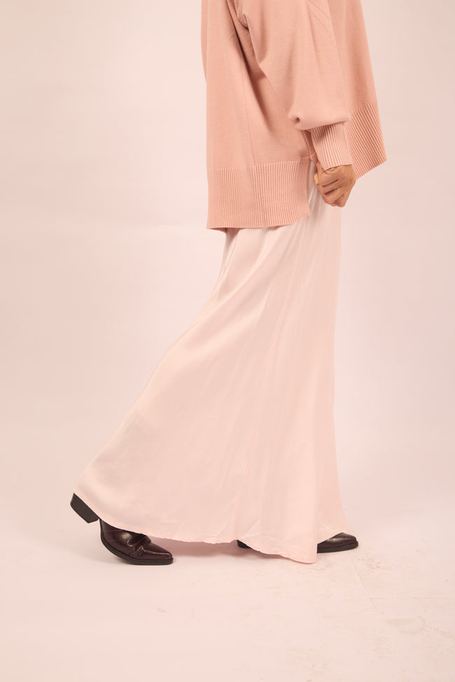Ella Satin Modest Maxi Skirt