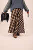 Sonia Long Flannel Plaid Skirt