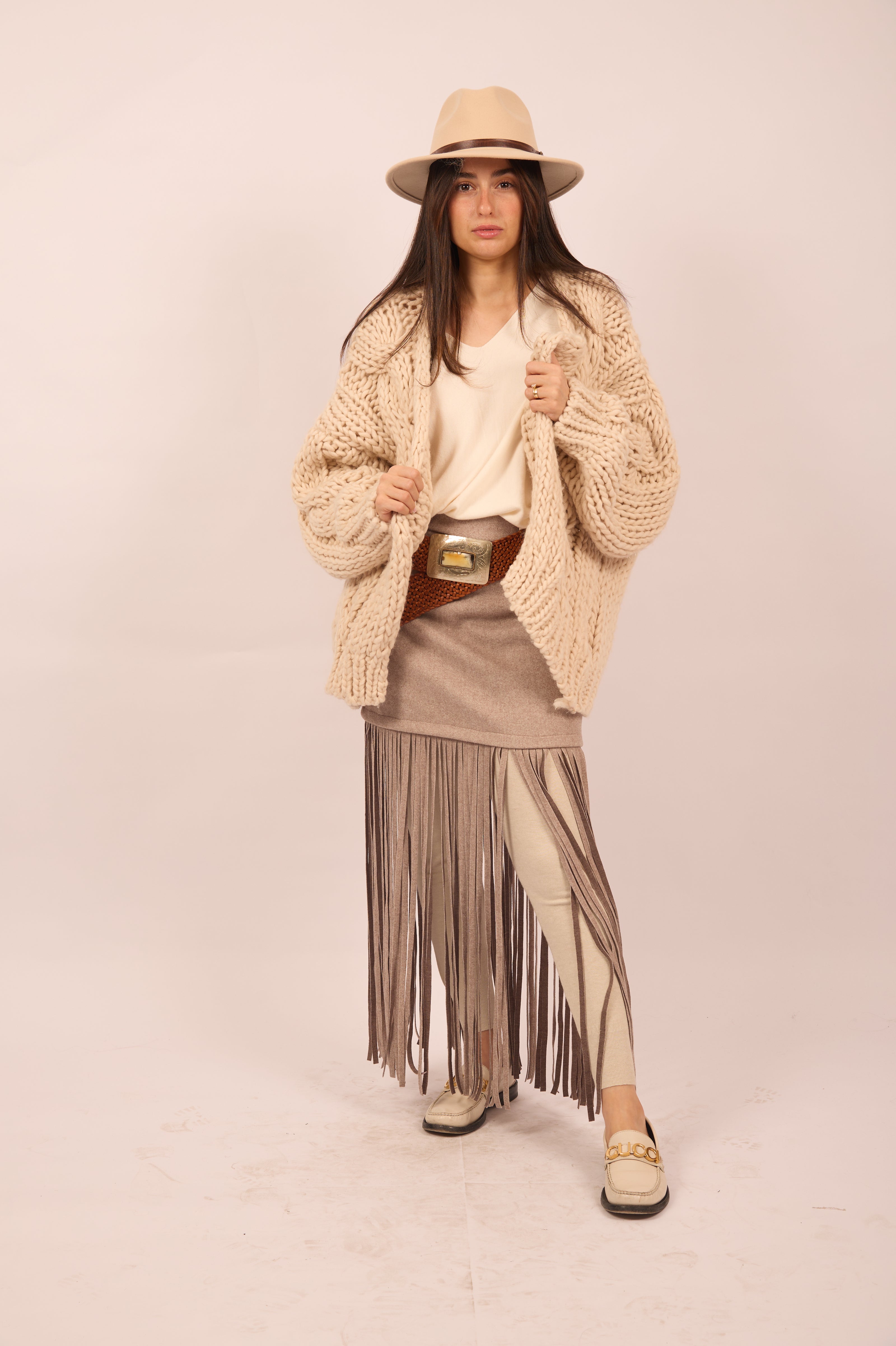 Kiara Chunky Hand-Knit Cardigan