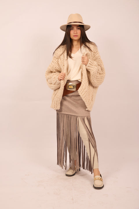 Kiara Chunky Hand-Knit Cardigan