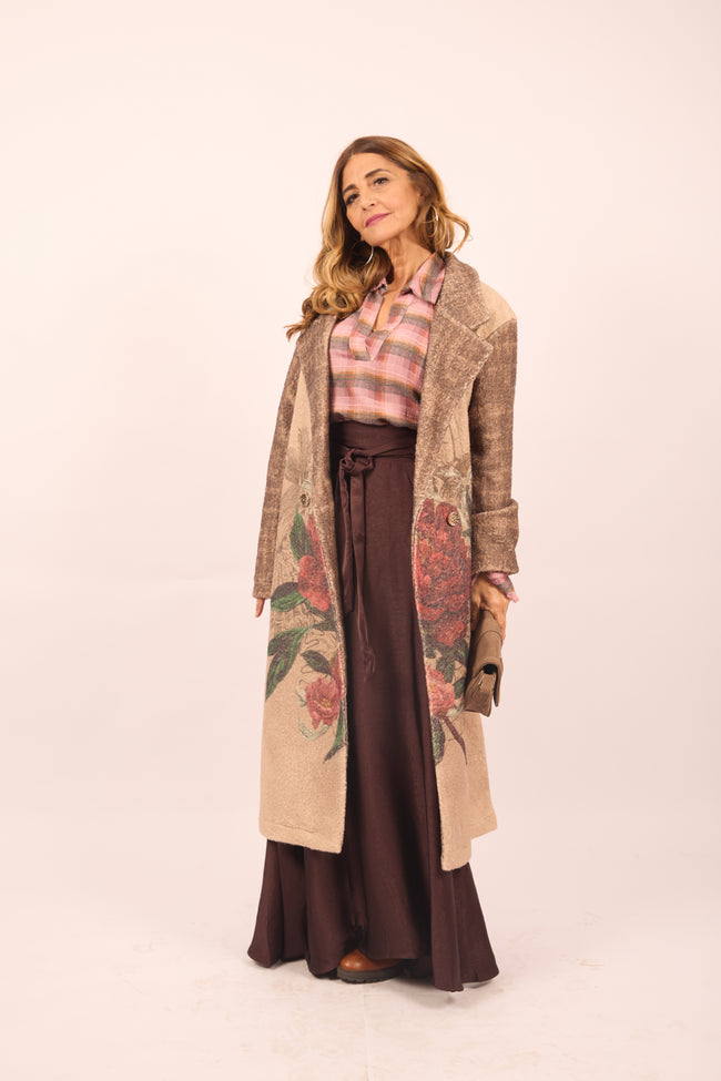 Margaux Floral Long Coat