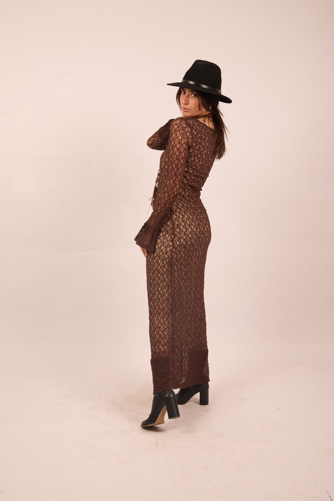 Tara Long Lace Modest Dress