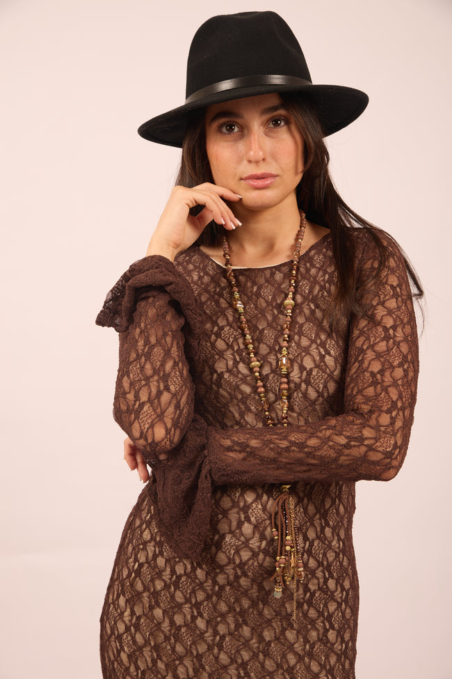 Tara Long Lace Modest Dress