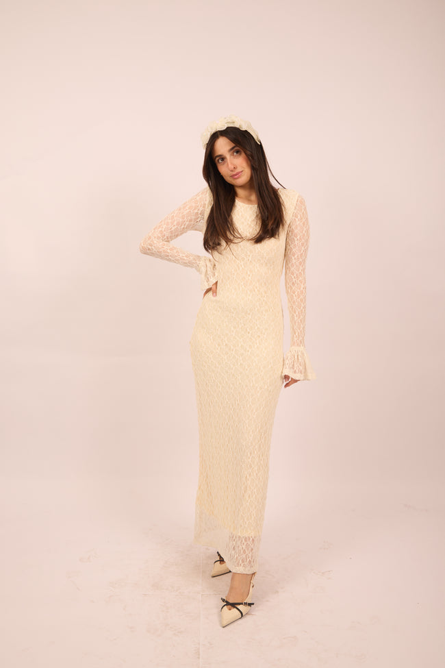 Tara Long Lace Modest Dress