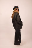Noah Jacket – Black Oversized Lightweight Jacket