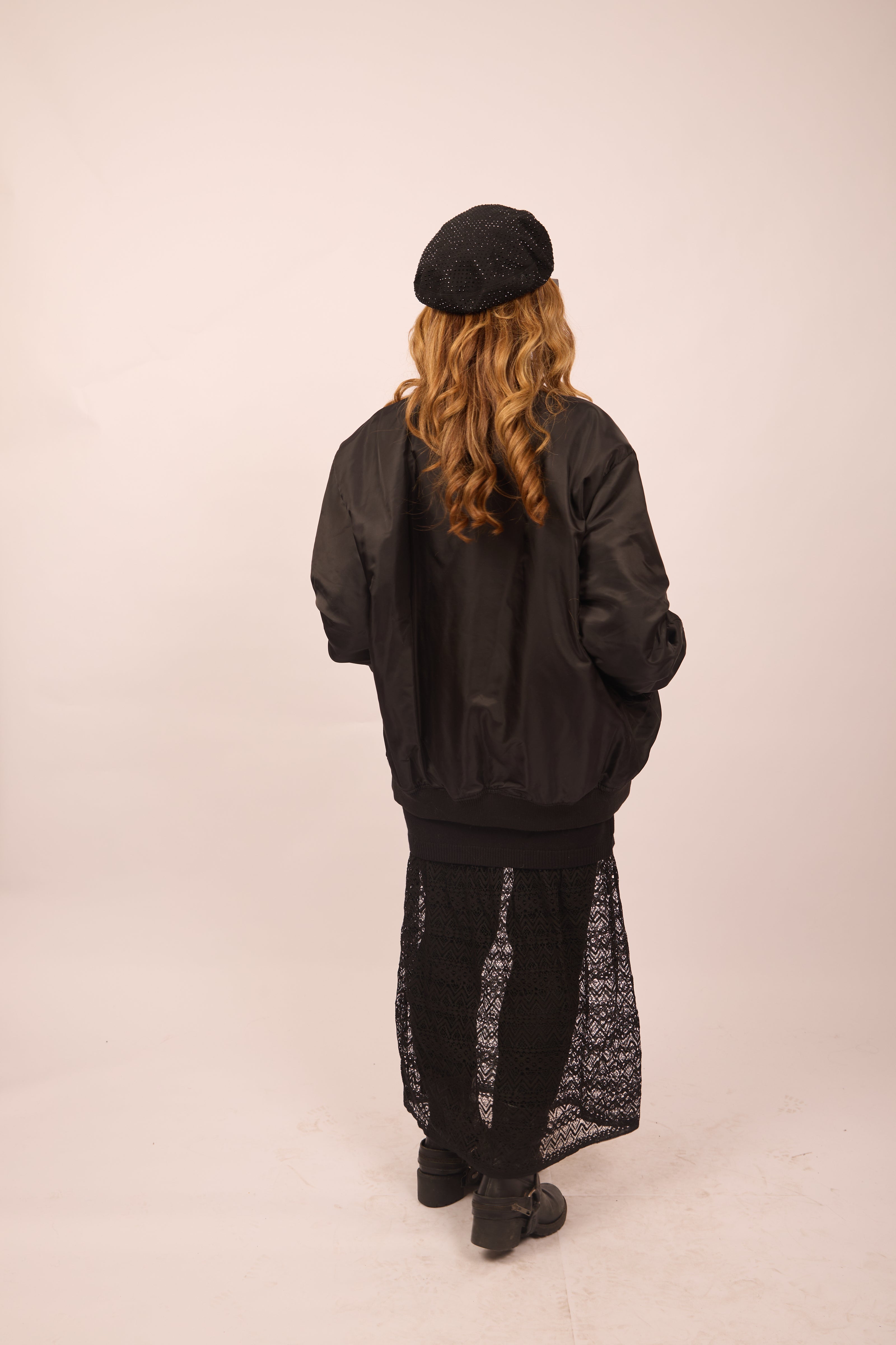 Malia Knit Dress with Lace Hem