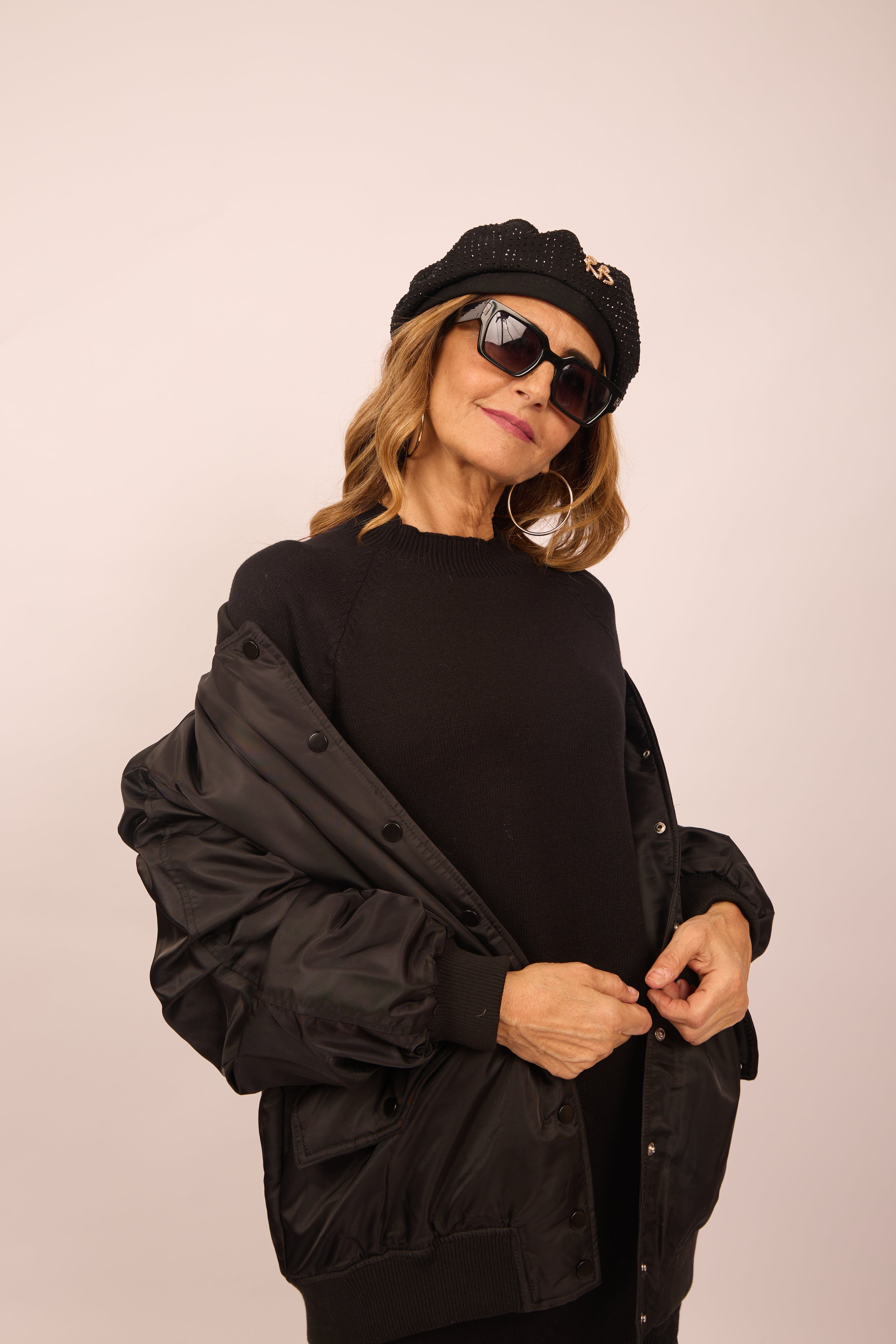 Noah Jacket – Black Oversized Lightweight Jacket