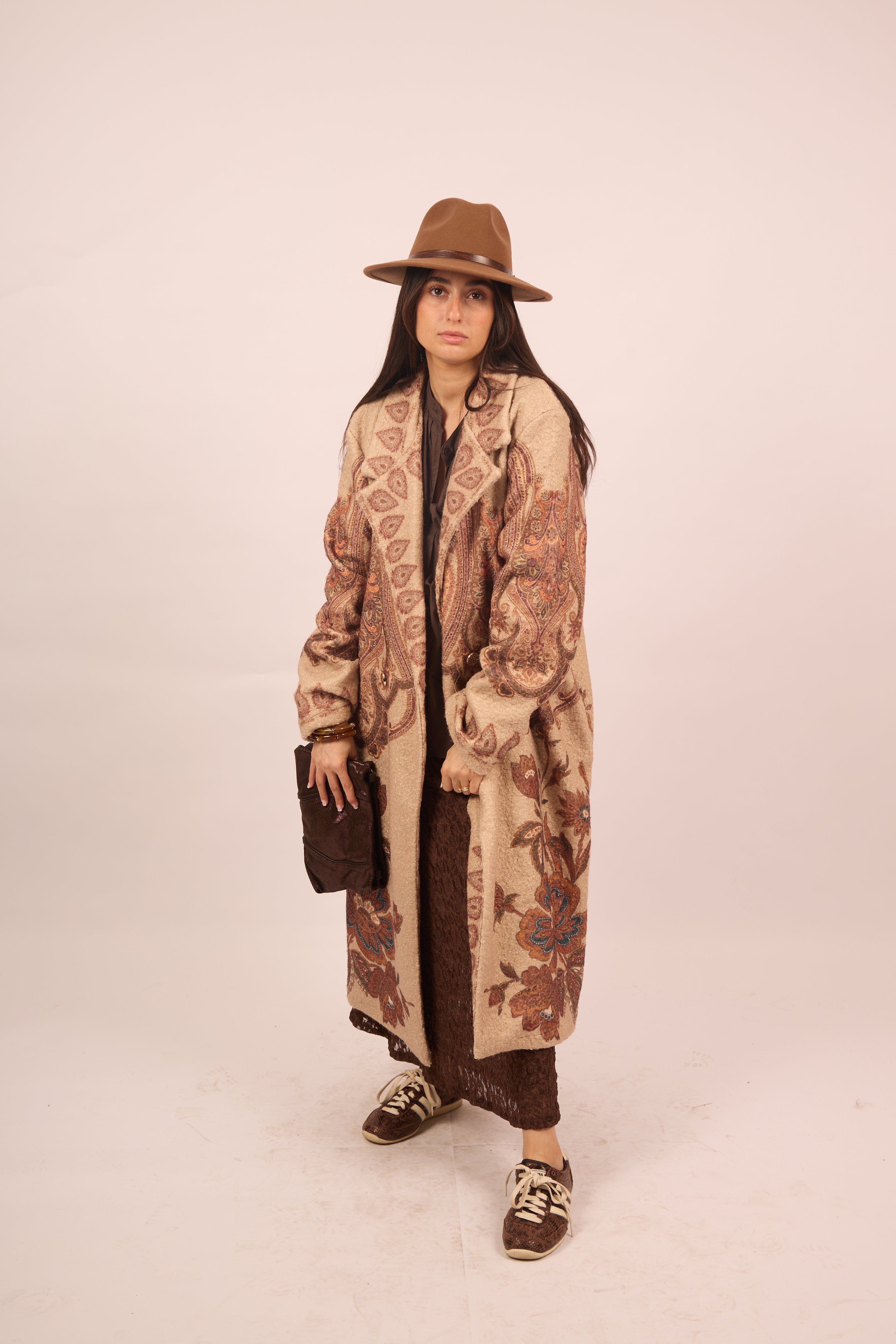 Anabelle Paisley Long Coat