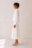 Georgina Guipure Lace Statement Sleeve Shirt