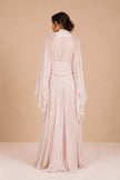 Zoe Light Pink Chiffon Maxi Dress