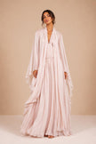 Zoe Light Pink Chiffon Maxi Dress