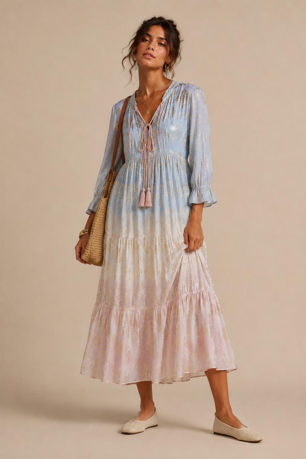 Blair Pastel Midi Dress