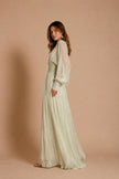 Monica Sage Green Maxi Dress