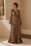 Gina Floral Ruffle Maxi Dress