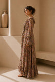 Gina Floral Ruffle Maxi Dress