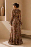 Gina Floral Ruffle Maxi Dress