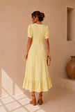 Mila Ruffle Hem Midi Dress
