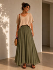 Viviane Ethereal Asymmetrical Maxi Skirt