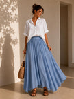 Viviane Ethereal Asymmetrical Maxi Skirt