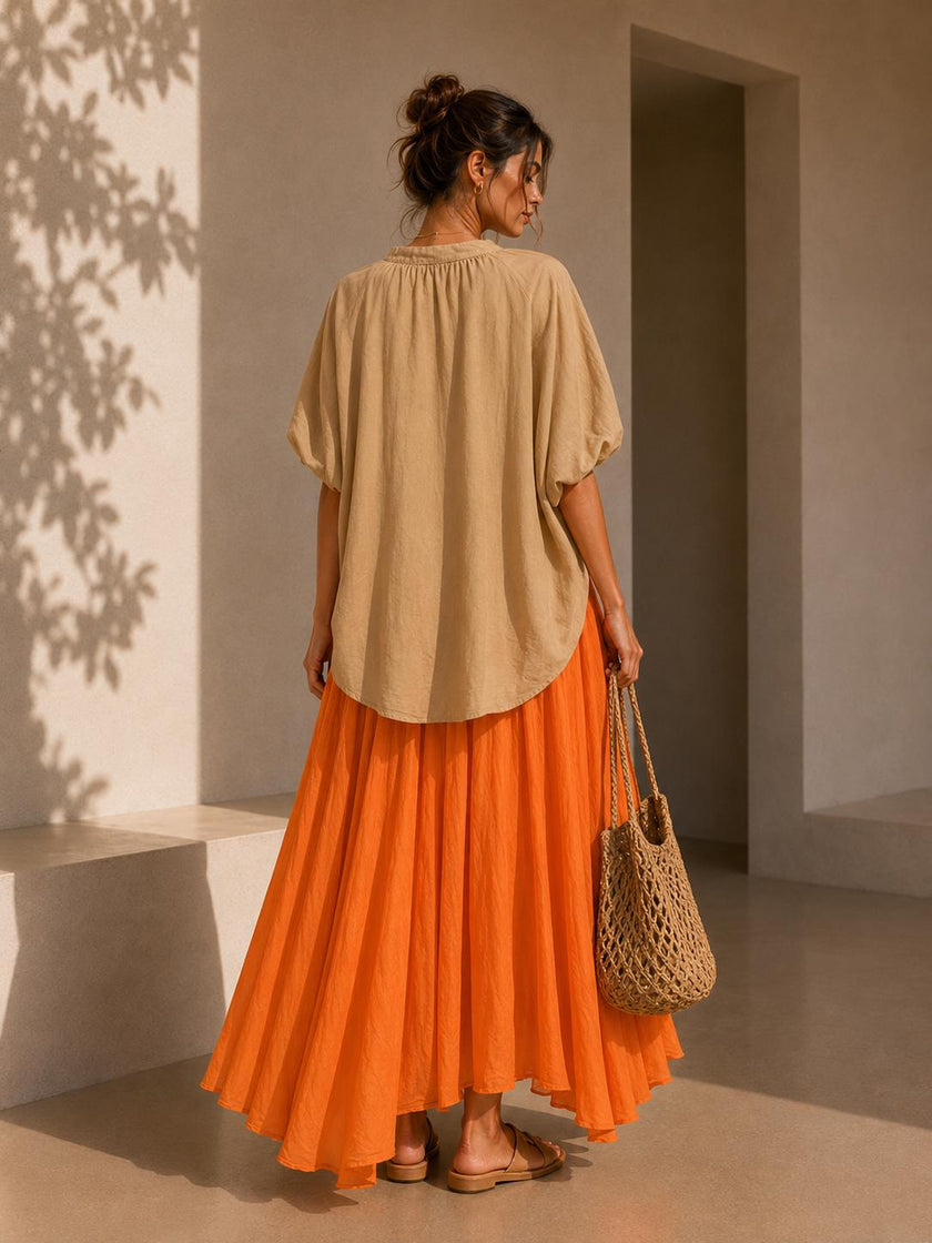Viviane Ethereal Asymmetrical Maxi Skirt