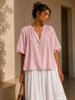 Ella Puff Sleeve Cotton Top