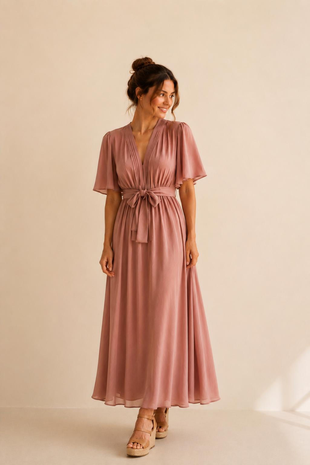 Lia Satin Maxi Dress