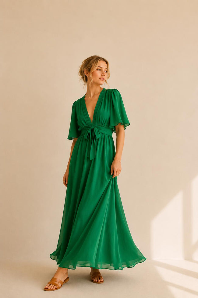 Lia Satin Maxi Dress