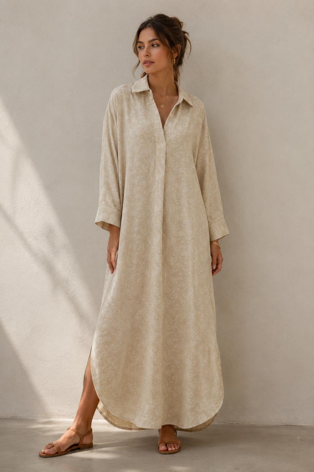 Eva Long Shirt Dress