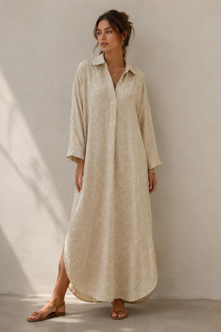 Eva Long Shirt Dress