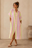 Gigi Striped Oversized Shirt Dress
