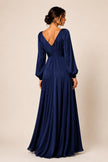Tina Long Sleeve Evening Maxi Dress