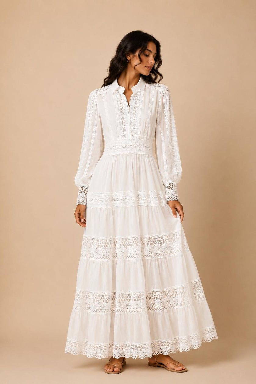 Blum Lace Detail Maxi Dress