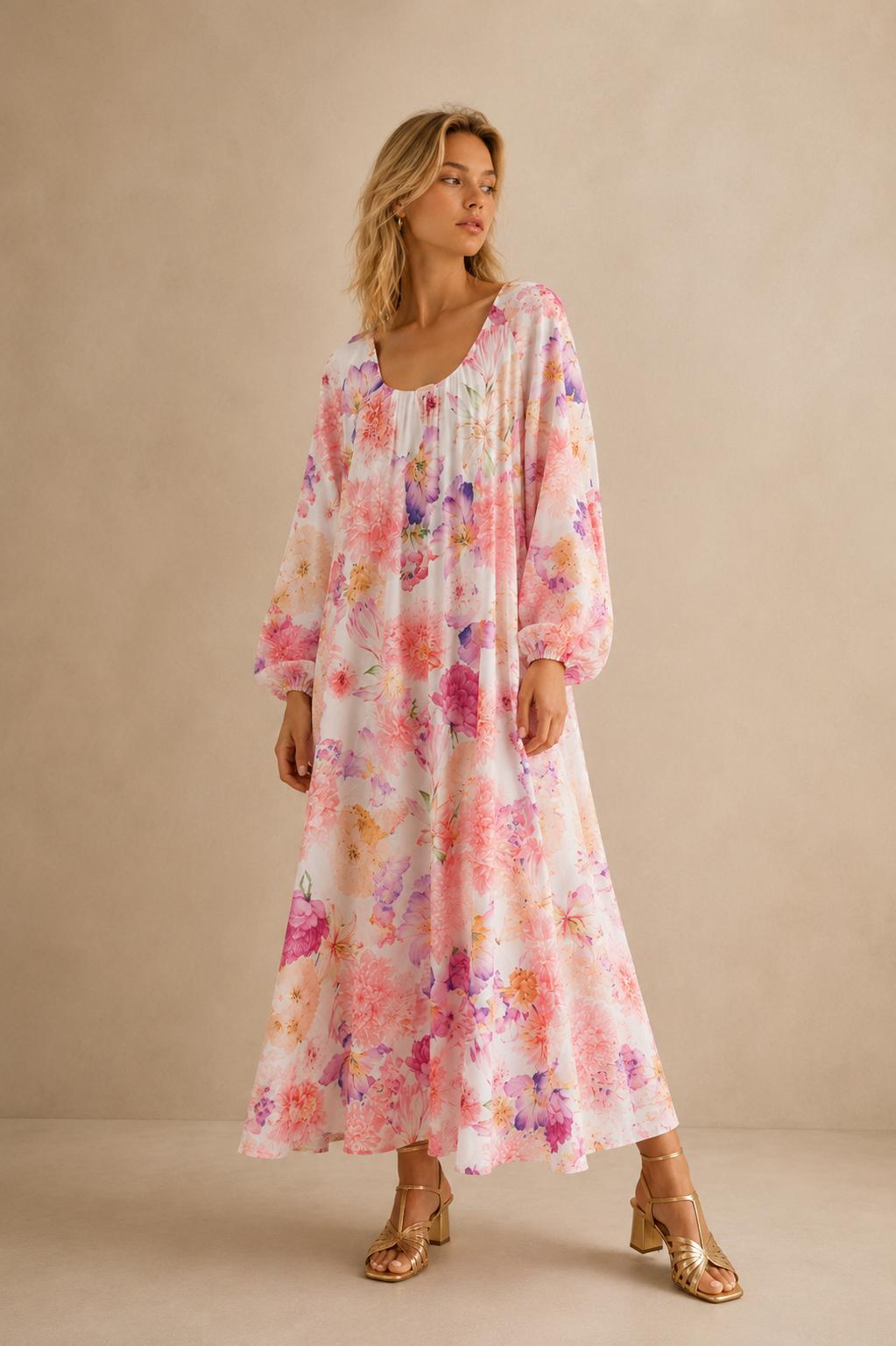 Dana Floral Oversized Maxi Dress
