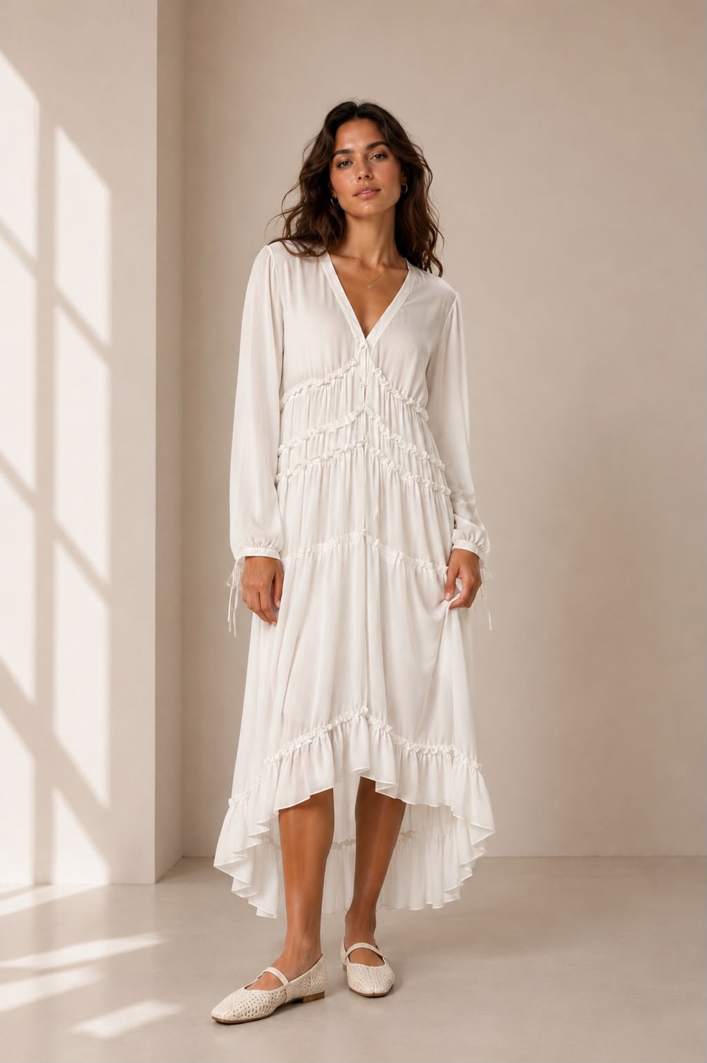 Bea Ruffle Maxi Dress