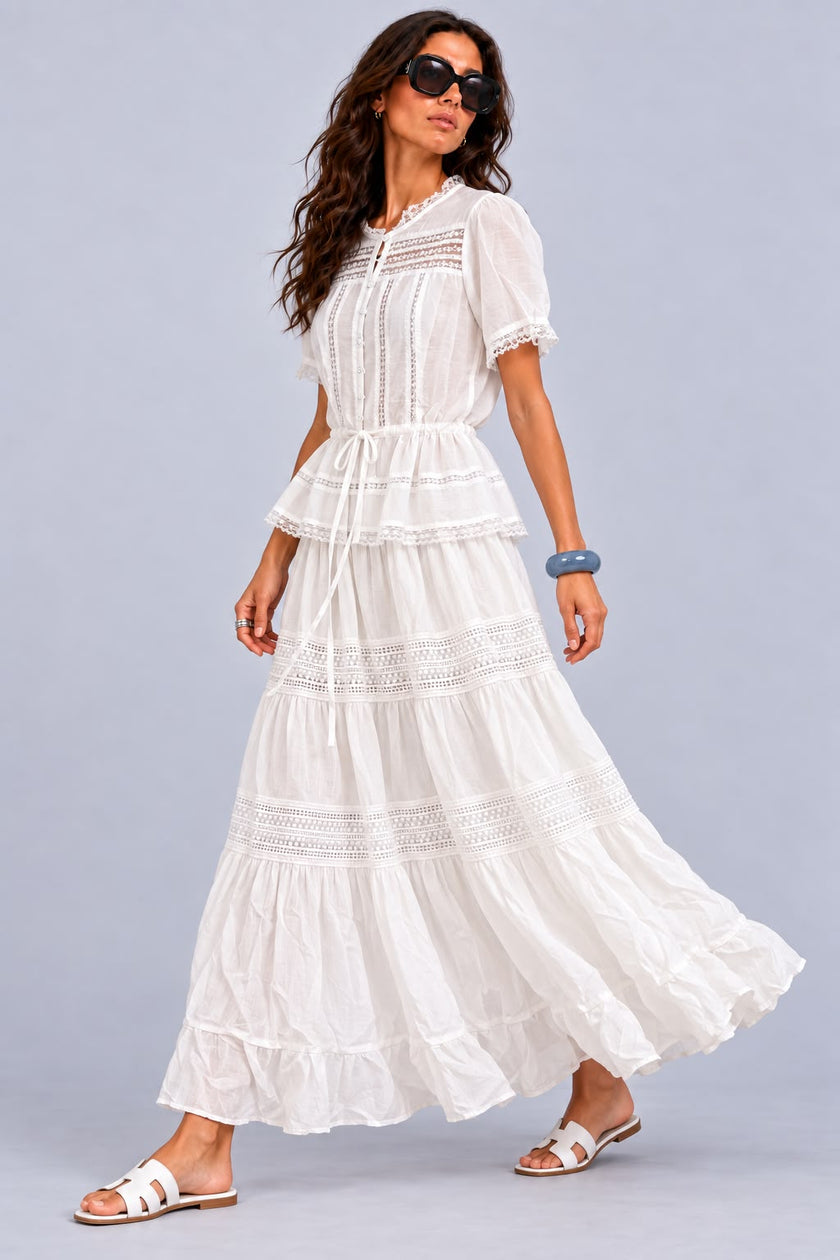 Shani Lace Trim Blouse