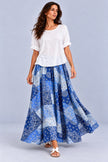 Talya Bandana Patchwork Maxi Skirt