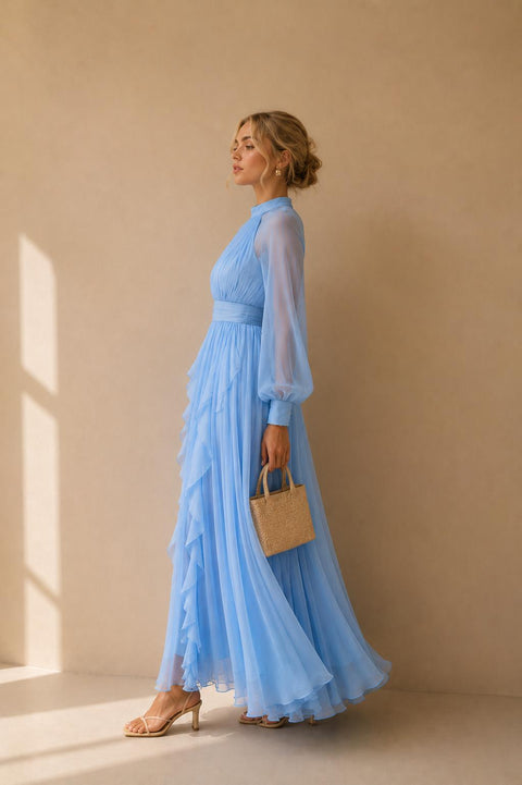 Celeste Pleated Maxi Dress