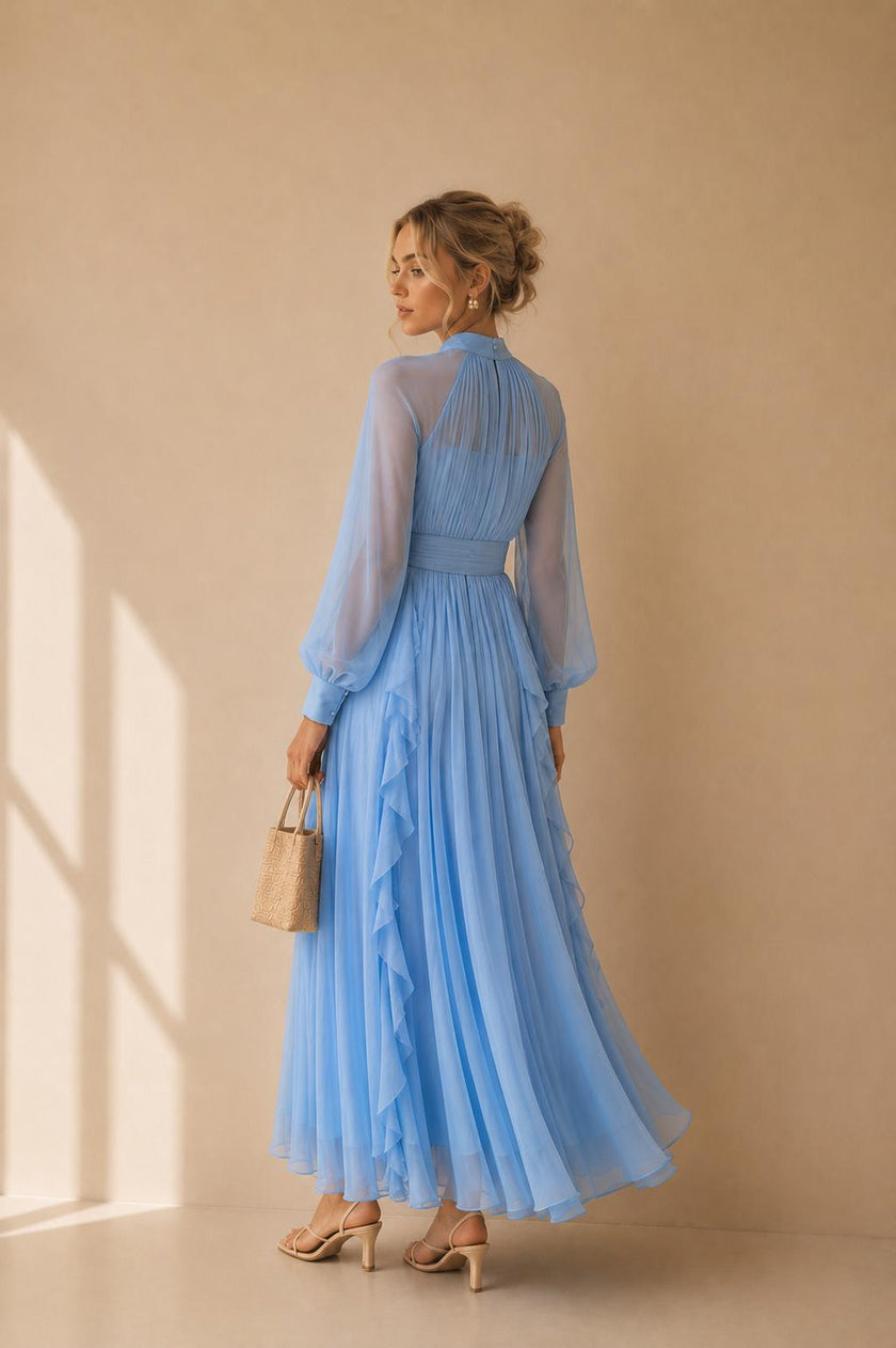 Celeste Pleated Maxi Dress
